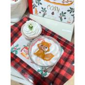 BOUGIE VEGANE - CARAMEL- RENARD DE NOEL - LES FEES MERES