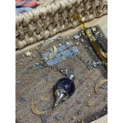 PENDULE - AMETHYSTE  EN FORME DE GOUTTE 