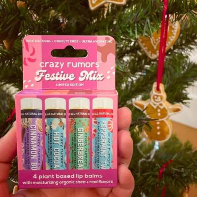 COFFRET DE BAUMES A LEVRES DE NOËL - CRAZY RUMORS 