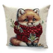 HOUSSE DE COUSSIN - RENARD DE NOEL
