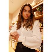 CHEMISE AVEC EPAULETTES - BLANCHE - ESTEE BROWN