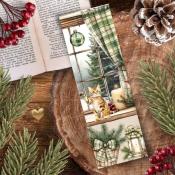 MARQUE PAGE -  CHAT DES NEIGES - LES MOONETTES