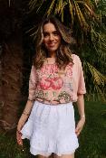 T- SHIRT - CERISE ROSE - ESTEE BROWN
