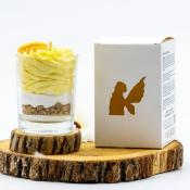 BOUGIE VEGANE - MACARON VANILLE DE NOEL- LES FEES MERES 