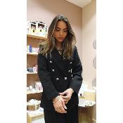 VESTE BLAZER NOIR AVEC BOUTONS DOREE - ESTEE BROWN