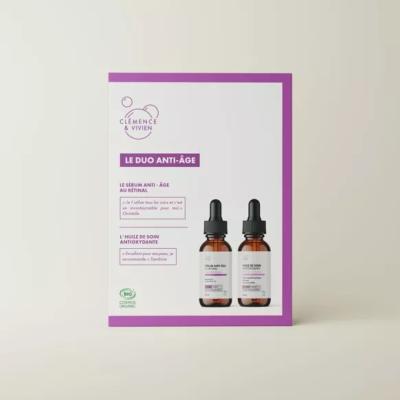 COFFRET DUO ANTI-AGE - CLEMENCE ET VIVIEN 