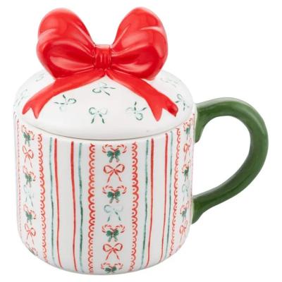 TASSE DE NOEL - LE CADEAU ET SON NOEUD