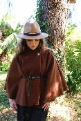 PONCHO CAPE FEMME AVEC UN CEINTURE - ESTEE BROWN