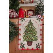 TORCHON EN COTON - SAPIN DE NOEL - CAROFROMWOODLAND 