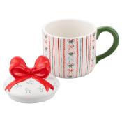 TASSE DE NOEL - LE CADEAU ET SON NOEUD