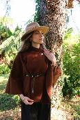 PONCHO CAPE FEMME AVEC UN CEINTURE - ESTEE BROWN