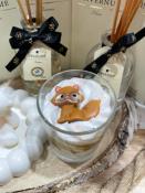 BOUGIE VEGANE - CARAMEL- RENARD DE NOEL - LES FEES MERES