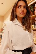 CHEMISE AVEC EPAULETTES - BLANCHE - ESTEE BROWN