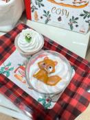 BOUGIE VEGANE - CARAMEL- RENARD DE NOEL - LES FEES MERES