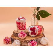 MINI BOUGIE - VANILLE FRAISE CARAMEL - LES FEES MERES