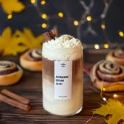 BOUGIE LATTE - CINNAMON ROLL - ARTISANALE ET VEGANE